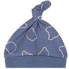 Boys Blue & White Babygrow & Hat Set, 1, hi-res